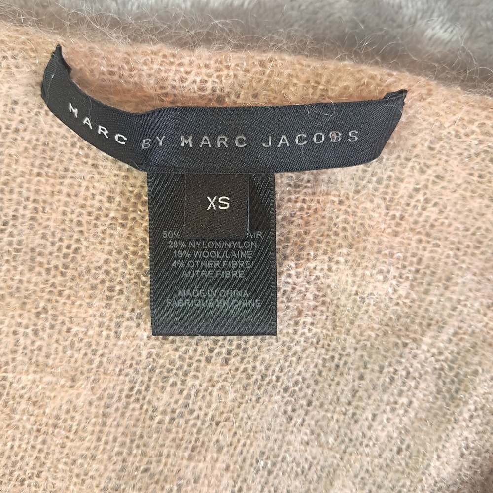 Marc By Marc Jacobs Sheer Knit Mohair Blend Shift Mini Dress / Tunic Sz XS Party - Picture 3 of 8